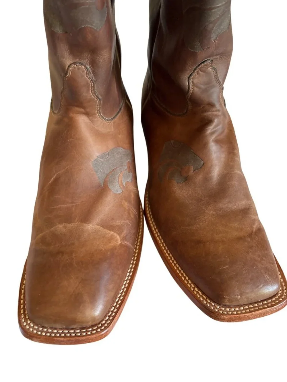 Nocona Boots Mens KSU Brown Cowhide Branded Style MDKSU12 Size 14EE Handcrafted